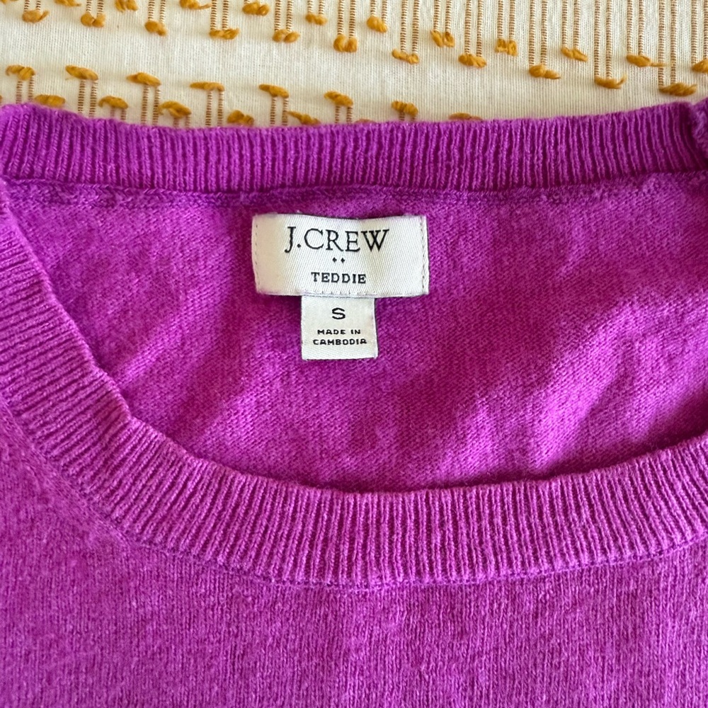 J. Crew Purple Crew Neck Sweater
